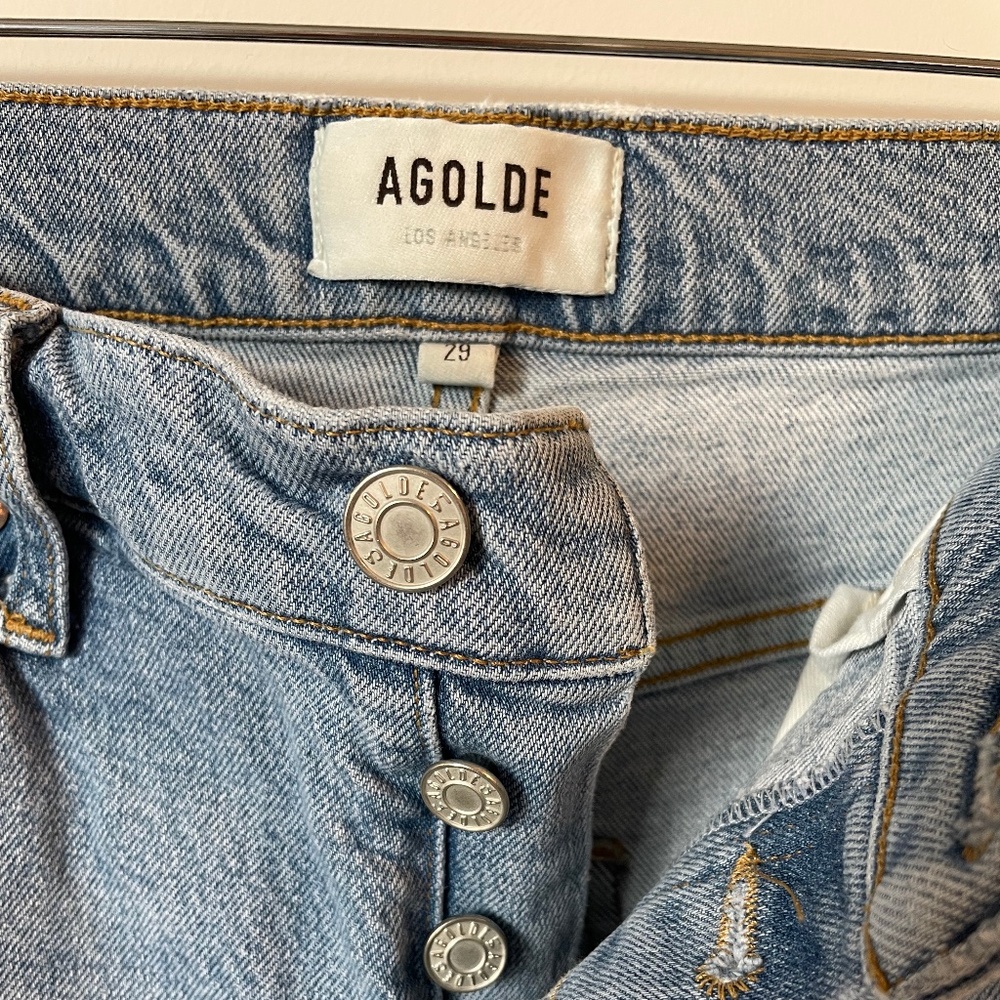 Agolde Riley Cropped High Rise Straight - Picture 4 of 5